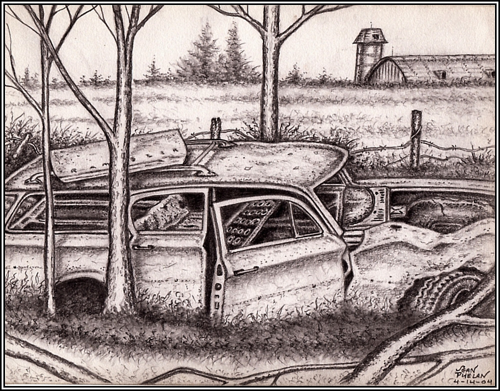 1000x781 Old Abandoned Station Wagon By Sean Phelan Redbubble