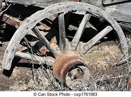 450x335 Pioneer Wagon Drawing Stock Photos Of Wagon Wheel