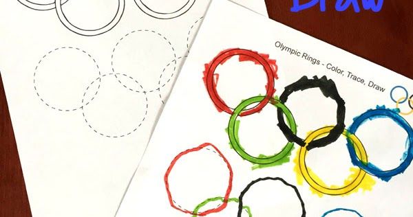 600x316 Olympic Rings Coloring, Tracing Amp Drawing Sheet Free Printable