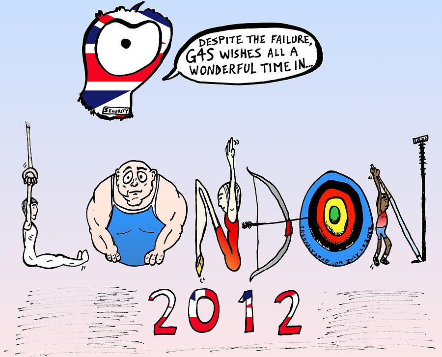 900x727 Welsome To The 2012 London Olympics Drawing By Yasha Harari