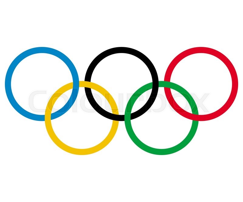 800x667 Olympic Rings Colorful Rings On A White Background Stock Vector