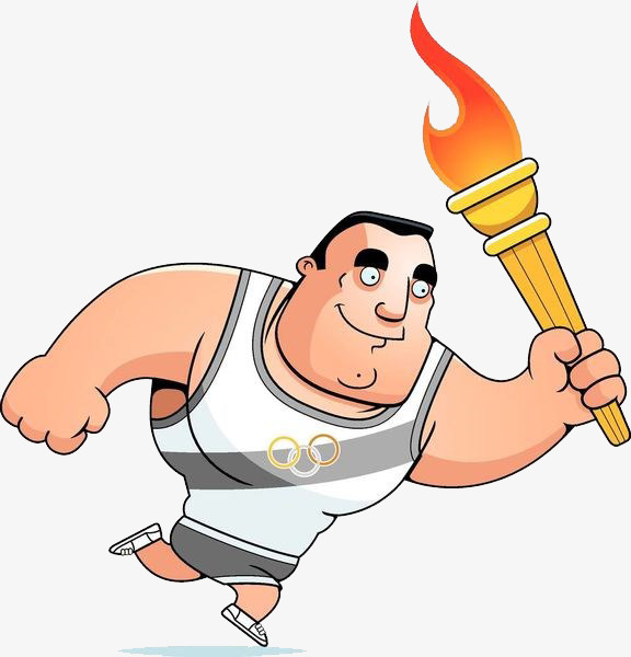 576x600 Olympic Torch, Cartoon Hand Drawing, Match, Team Competition Png