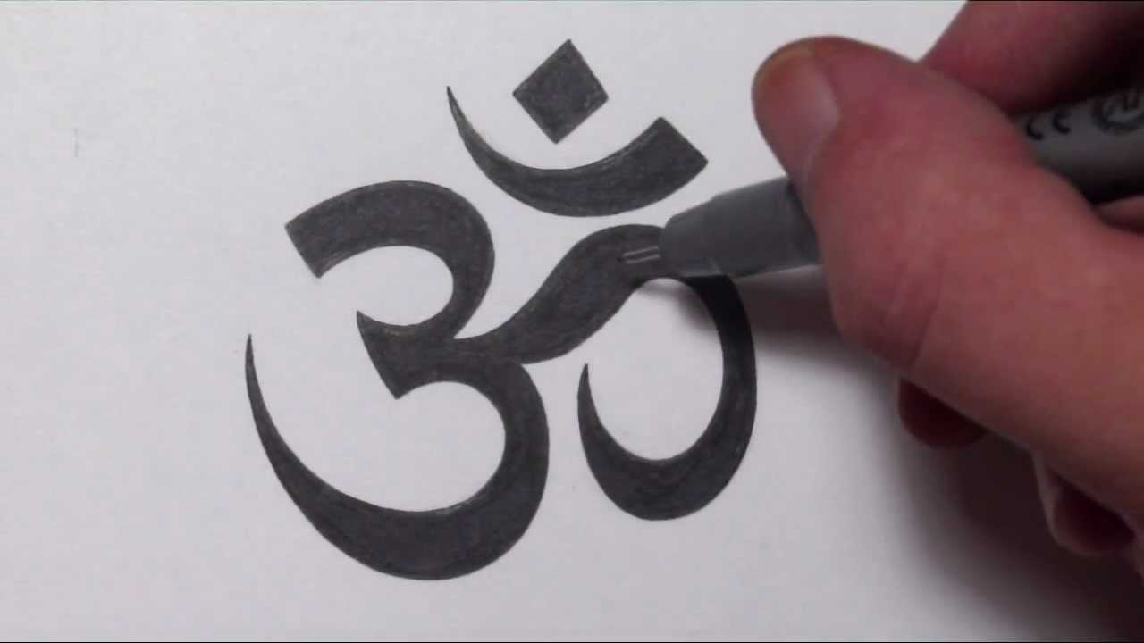 1280x720 How To Draw An Om Symbol