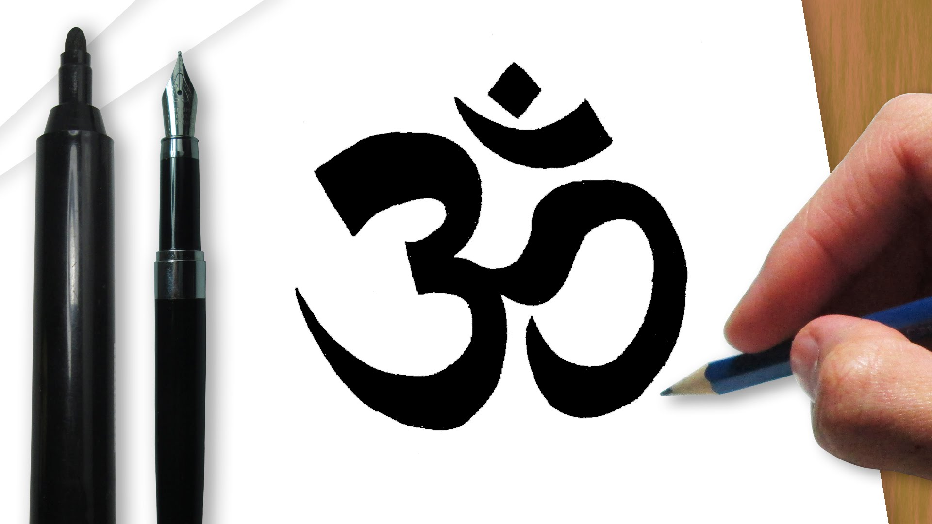 1920x1080 How To Draw An Om Buddhist Symbol