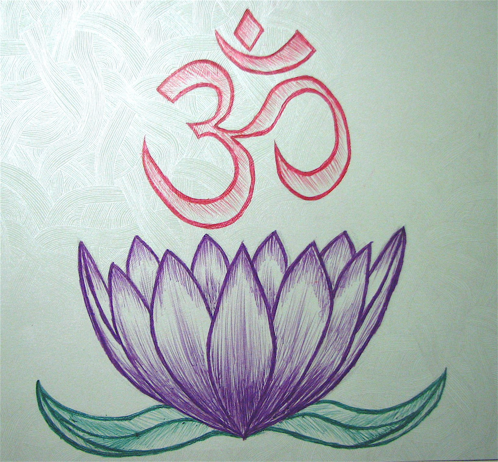 1635x1517 Om Symbol Drawing