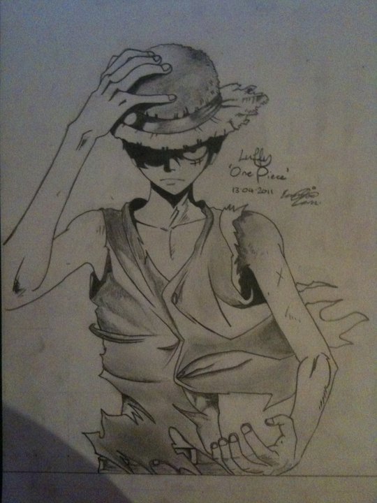 540x720 Luffy Drawinge Piece By Unsjn