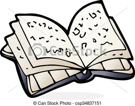 450x353 Cartoon Open Book Clipart Vector