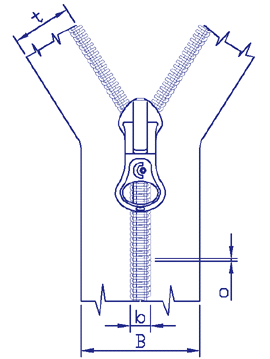 270x359 Rt10 Two Way Open End Polyester Coil Zipper, O Type [Rt10 Bto