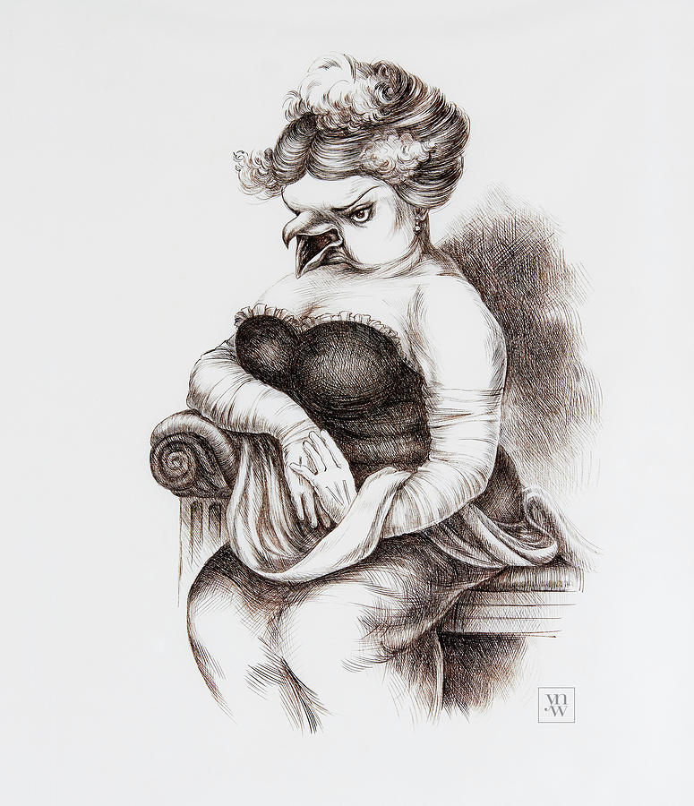 775x900 Opera Singer Drawing By Yvonne Wright