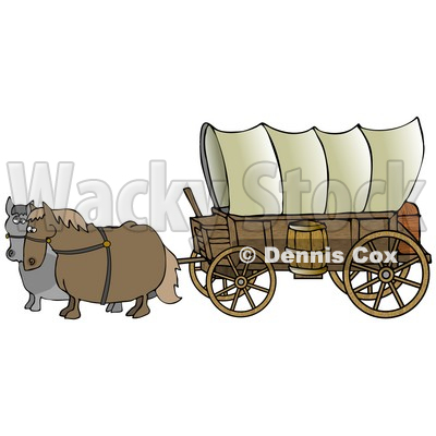 400x400 Trail Wagon Clipart