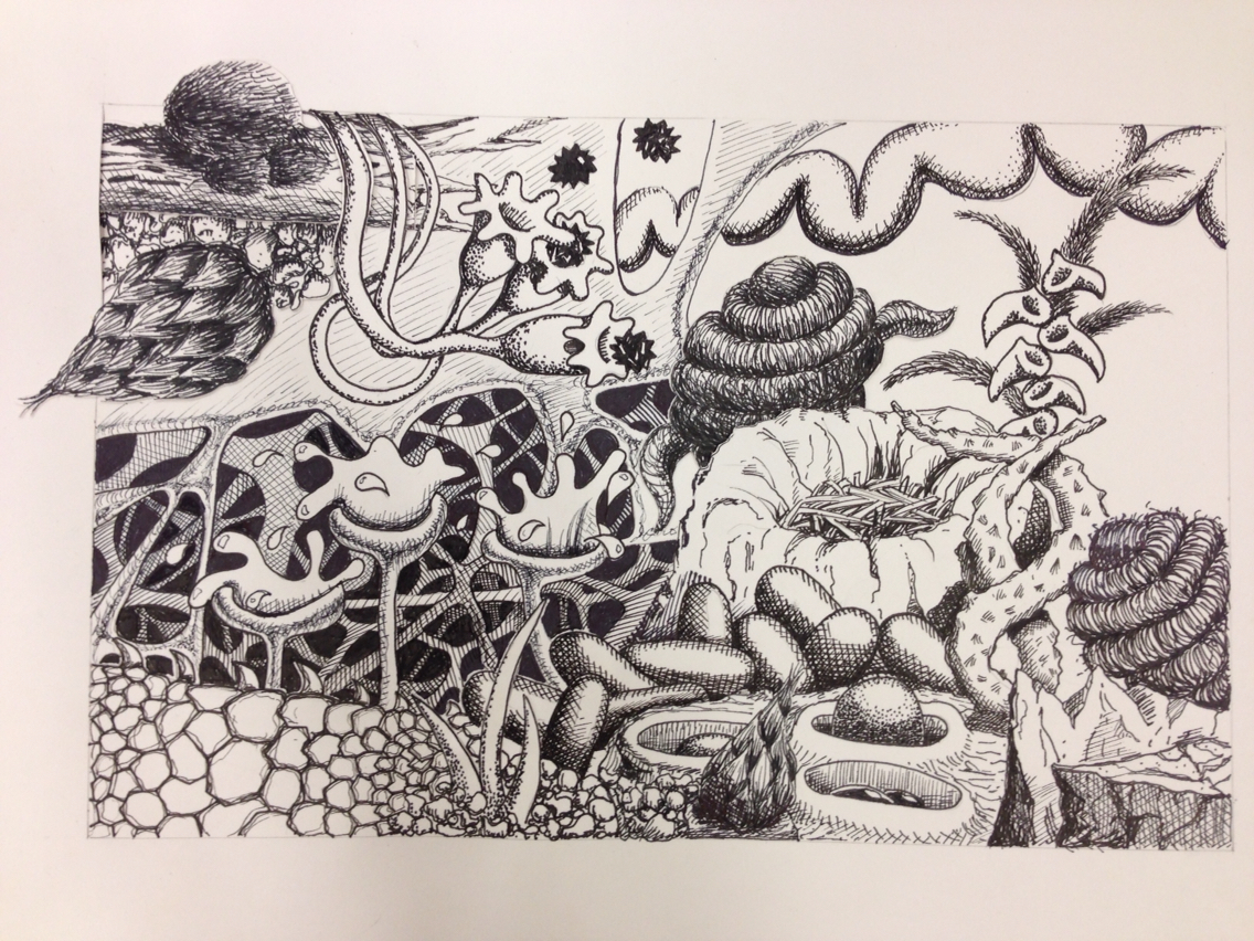1136x852 Organic Drawing With Pen And Ink. Sharpie Drawing And Uses
