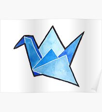 210x230 Origami Crane Drawing Posters Redbubble