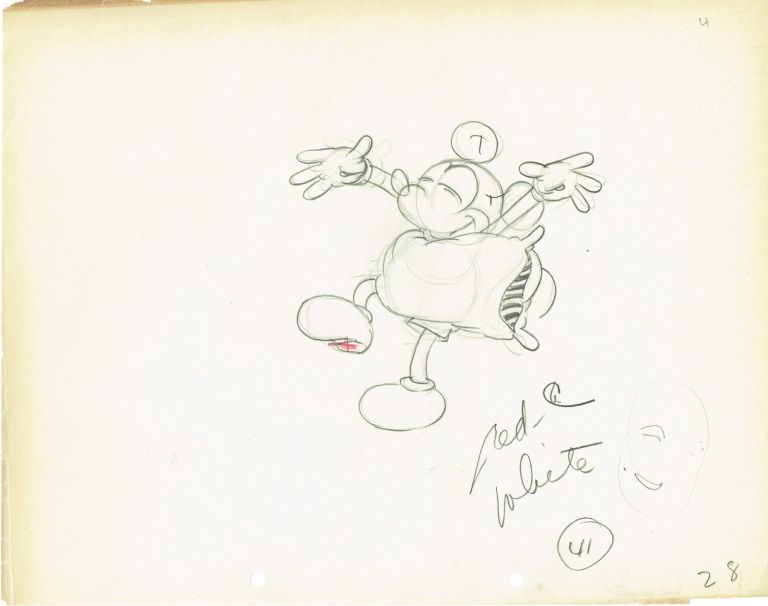 768x606 Original Drawing Of Mickey Mouse Walt Disney