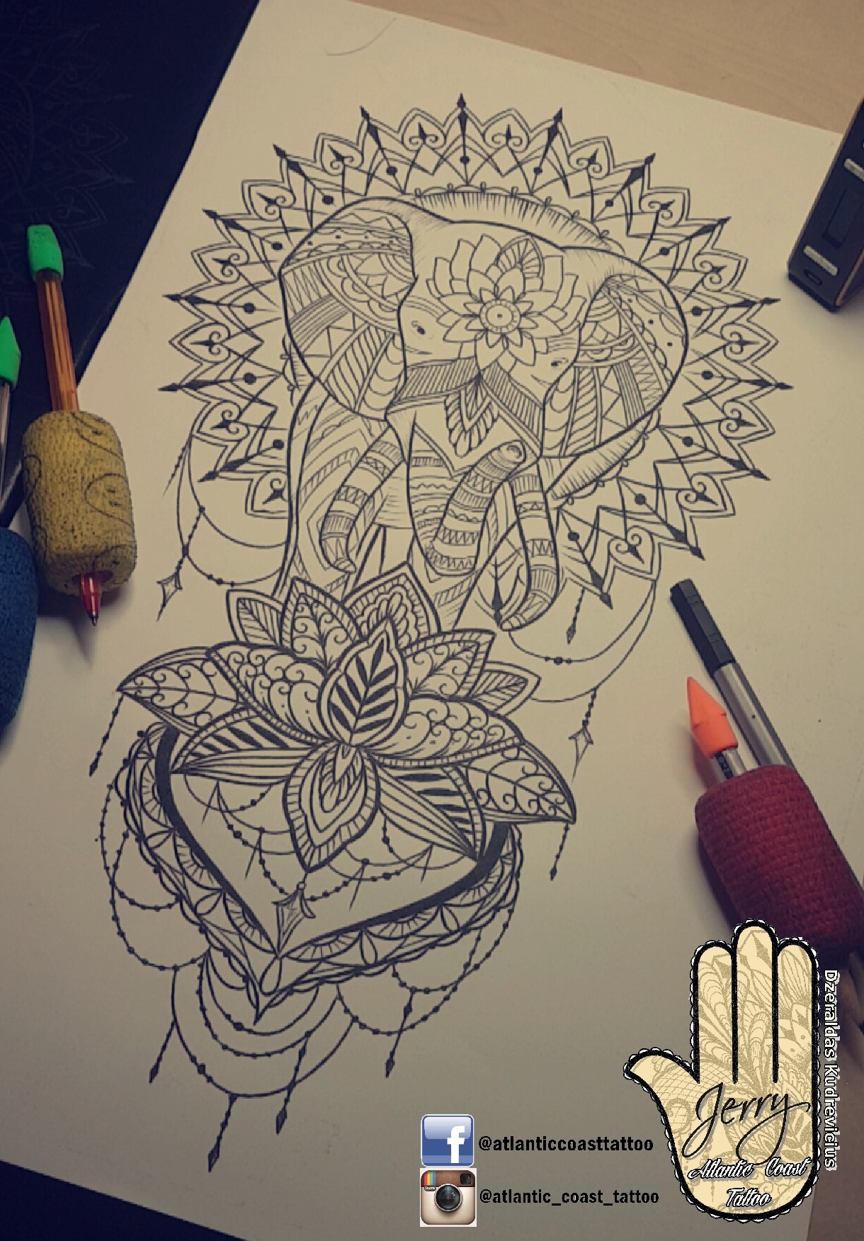 1220x1752 Beautiful Hand Arm Tattoo Ideas By Dzeraldas Jerry Kudrevicius