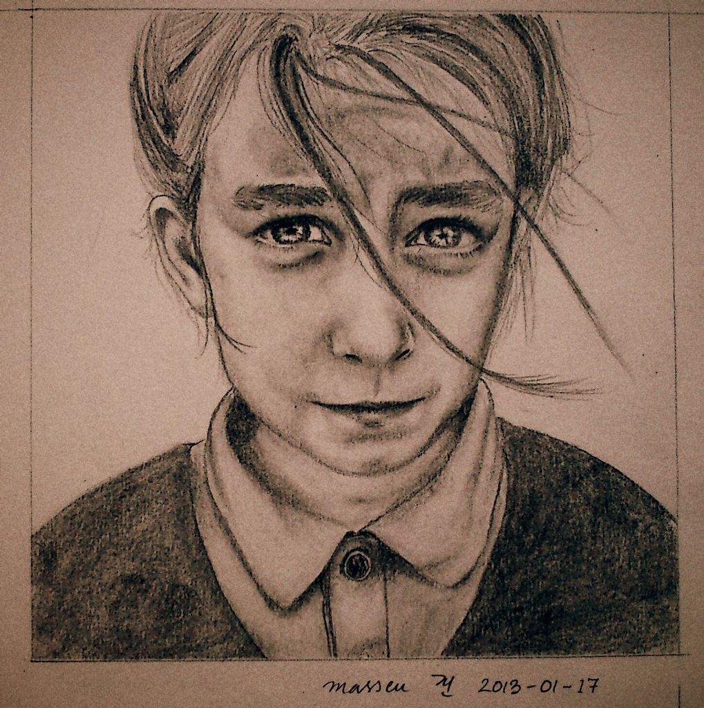 1019x1024 Masseu Learns To Sketch Sad Orphan Girl Sketch