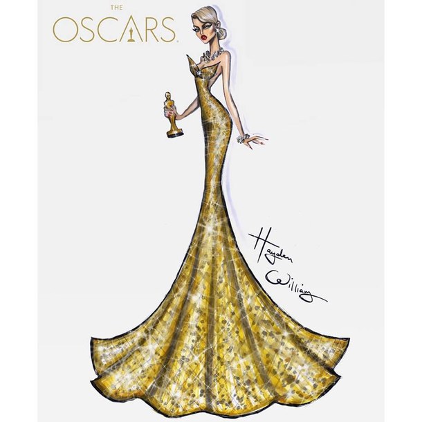 610x610 Oscars 2016 Golden Glam By Hayden Williams