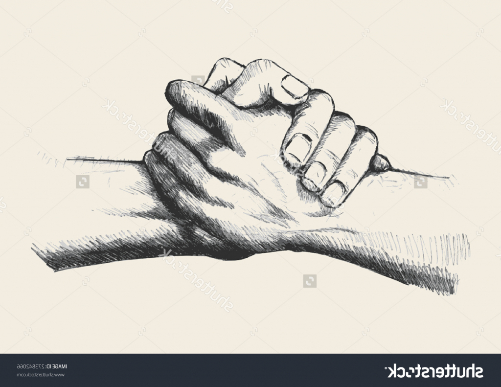 1024x791 Drawing Of Two Hands Holding Hands Drawing Each Other Sketch