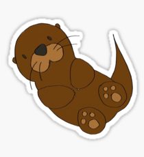 210x230 Cute Otter Drawing Stickers Redbubble