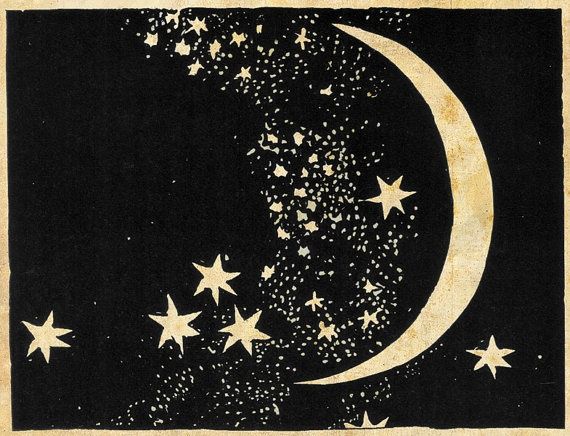 570x436 Moon And Stars Drawing Tumblr