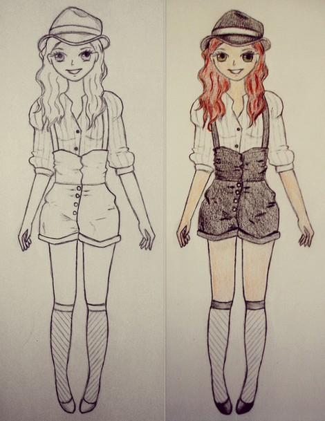 470x609 Outfit Drawing By Aiphan