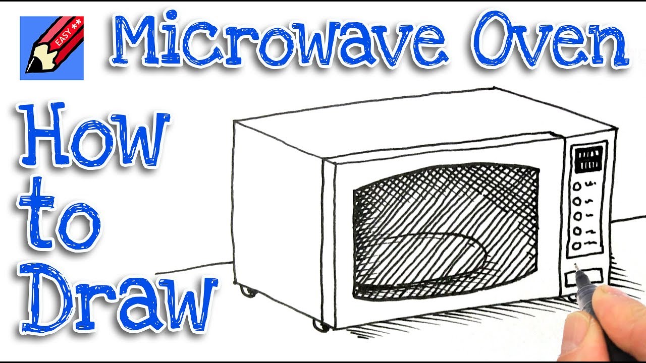 1280x720 How To Draw A Microwave Oven Real Easy