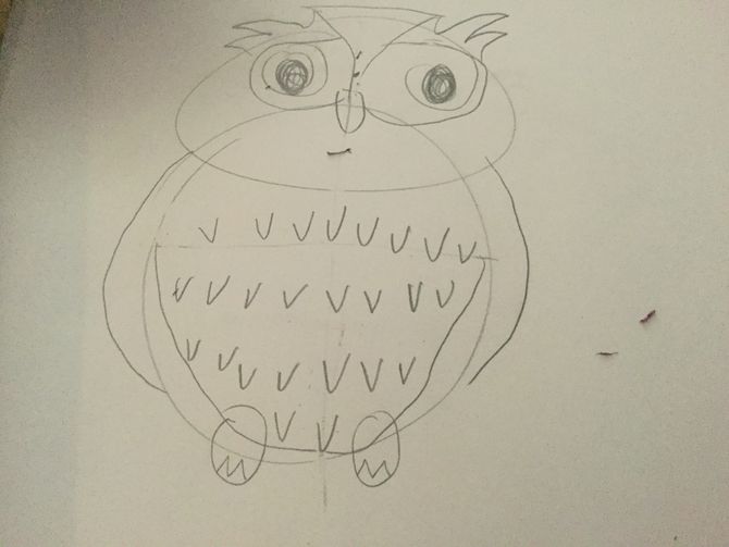 670x503 How To Draw An Owl (With Pictures)