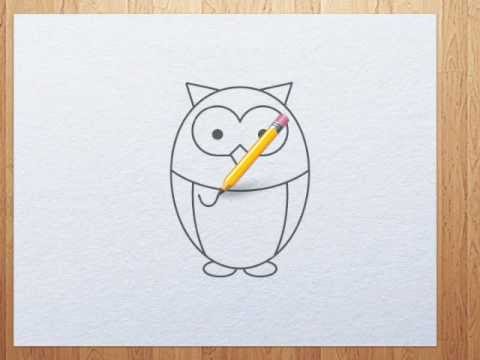 480x360 How To Draw Owl Step By Step Tutorial