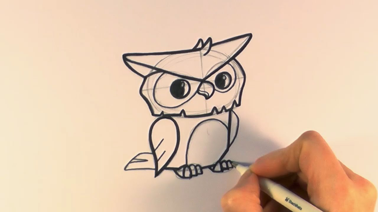 1280x720 Cartoon Owl Drawing How To Draw A Cartoon Owl From Animal Jam