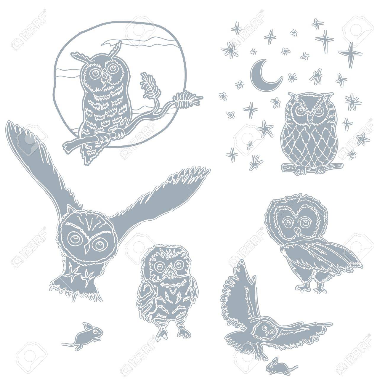 1300x1300 Owl, Bird, Pink, Tree, Animal, Leaf, Drawing, Illustration, Color
