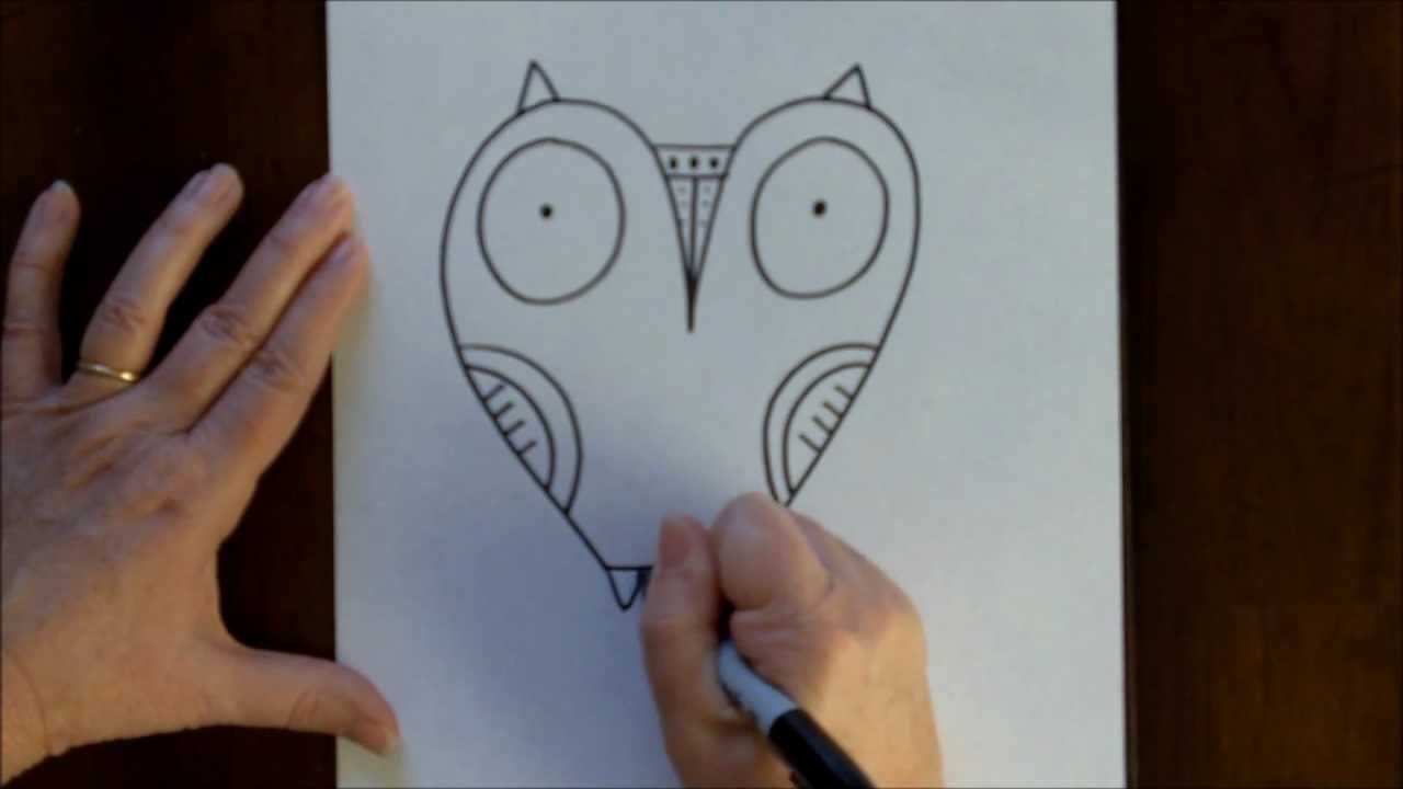 1280x720 How To Draw An Owl Step By Step Drawing Tutorial For Beginners