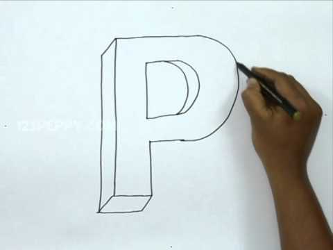 480x360 How To Draw P In 3d