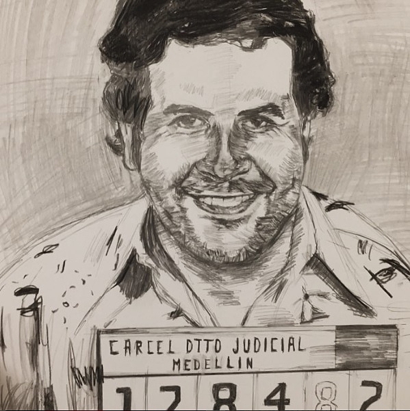 599x601 Pablo Escobar Carry All Pouch For Sale By Marcel Mateo
