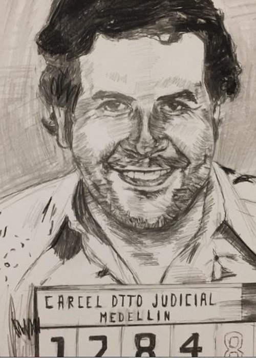 500x700 Pablo Escobar Greeting Card For Sale By Marcel Mateo