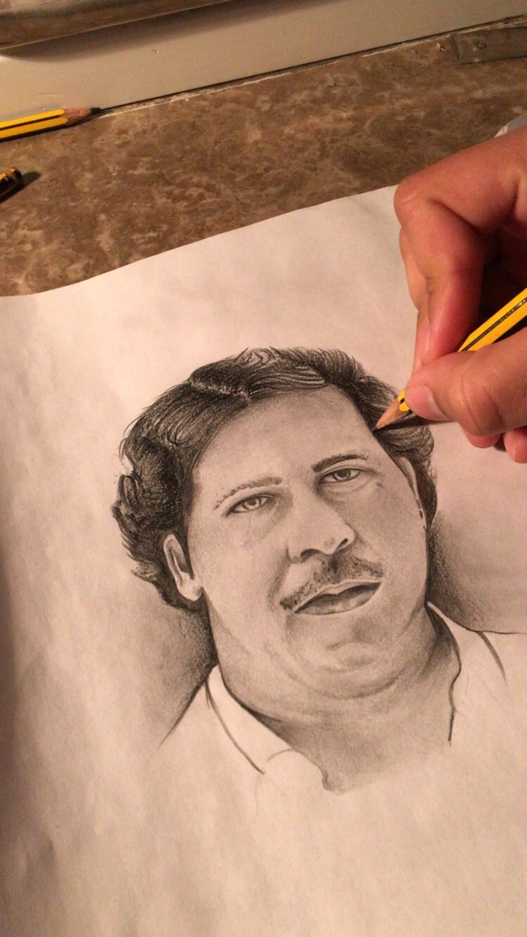 750x1333 Pablo Escobar Drawing Tattoo My Fav