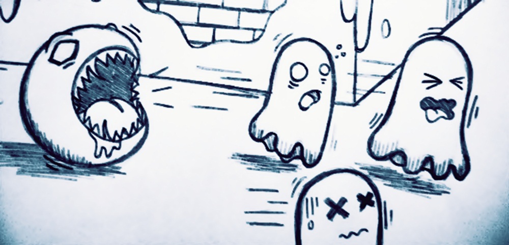 1000x481 Pac Man Devil By Agathablake