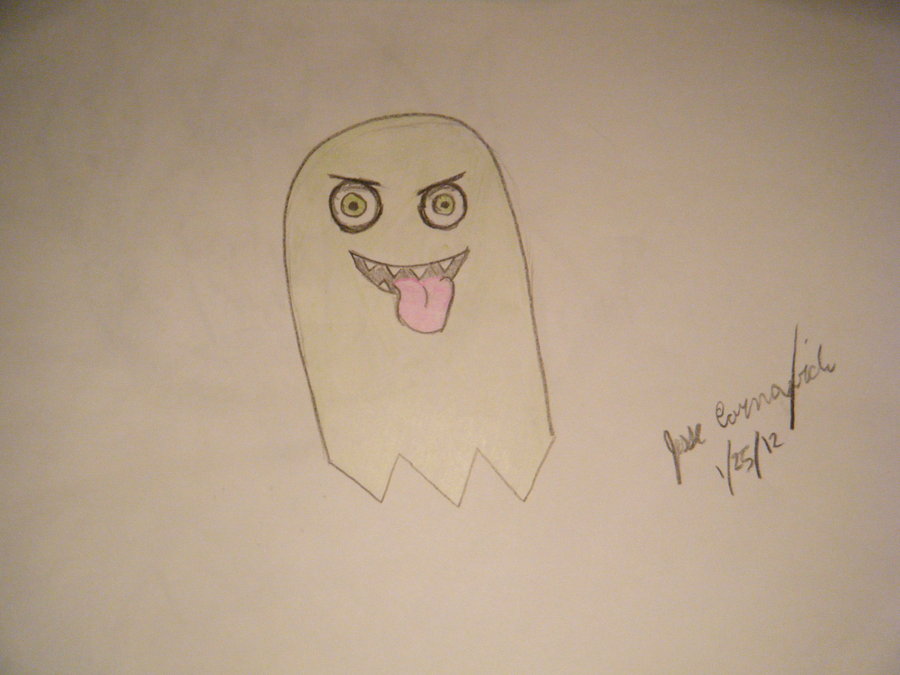 900x675 Pac Man Ghost Drawing 4 By Gtpr0