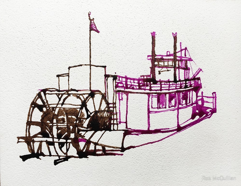 1000x772 Paddle Wheel Steam Boat