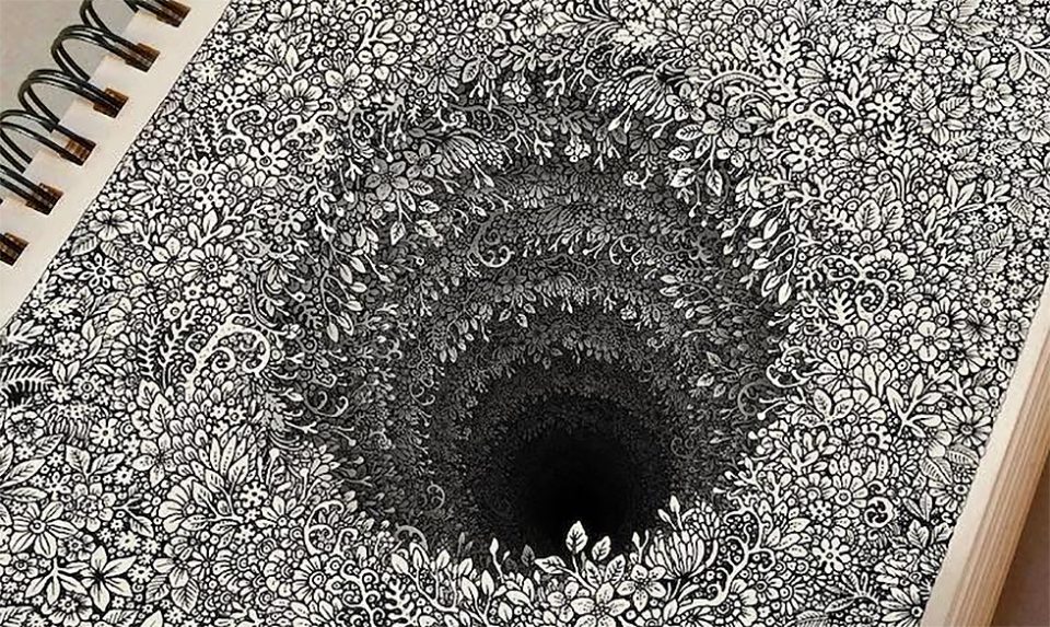 960x573 Magic Ink Highly Detailed Optical Illusion Drawings Pop Off