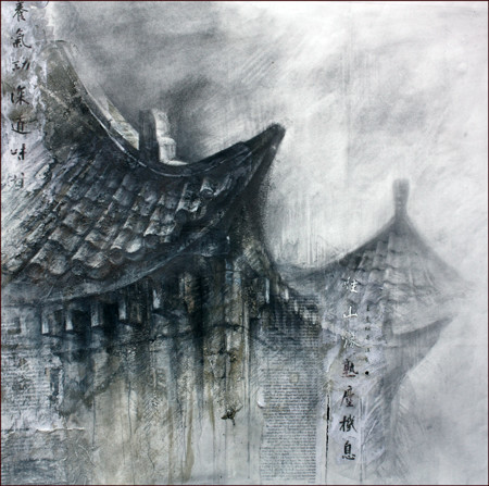 450x447 The Pagoda Ian Murphy Drawings