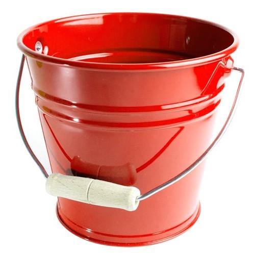 500x500 Kids Metal Bucket Sand Pail Red