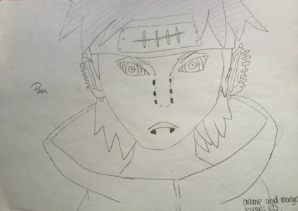 424x300 How To Draw Pain (Naruto Character) Manga And Anime Lovers