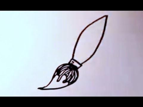 480x360 How To Draw A Cartoon Paint Brush
