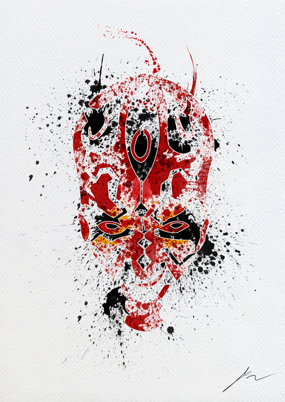 566x800 Star Wars Paint Splatter Art Geektyrant