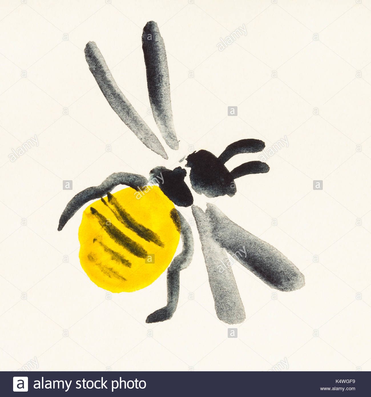 1300x1390 Training Drawing In Suibokuga Sumi E Style With Watercolor Paints