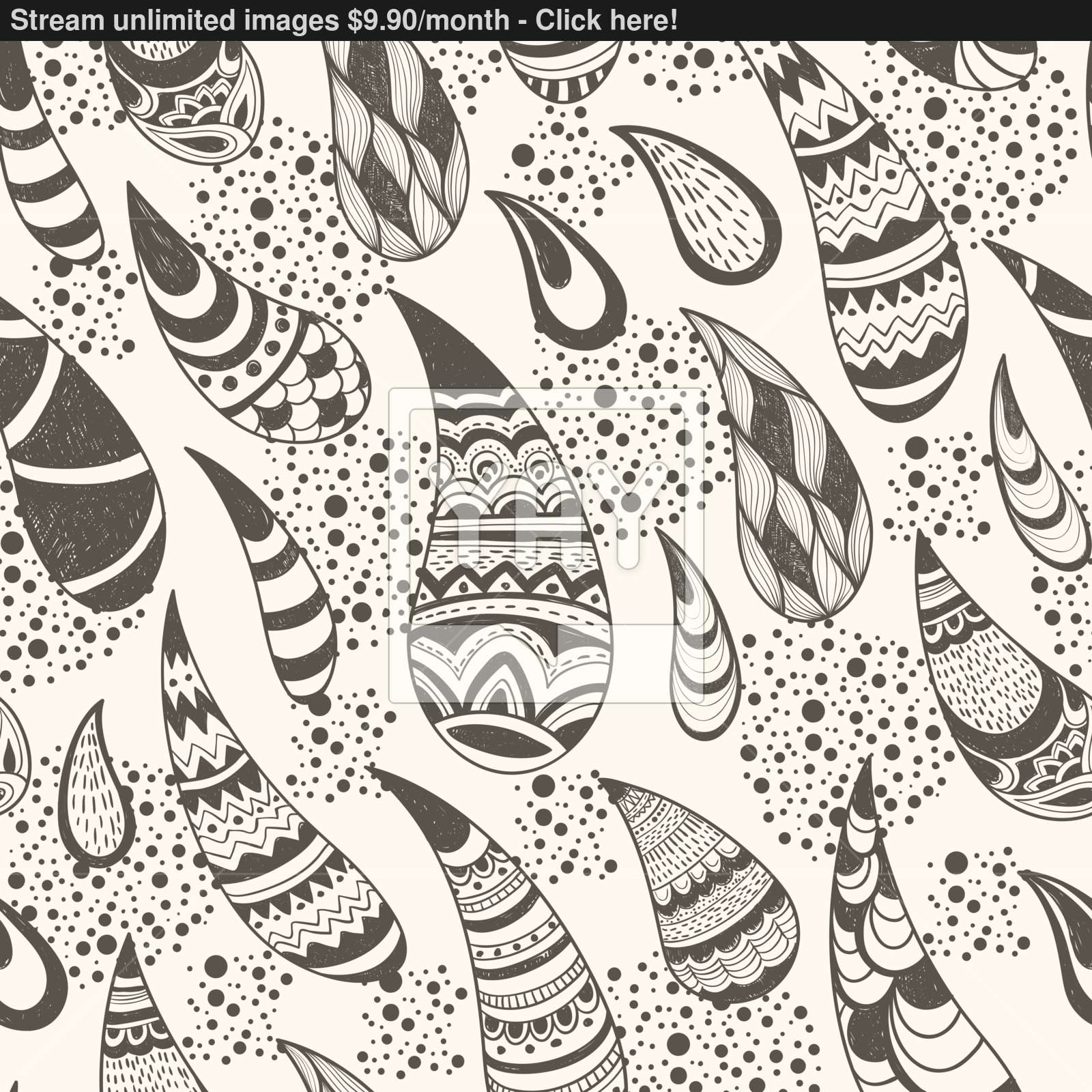 1600x1600 Vector Seamless Paisley Pattern Vector