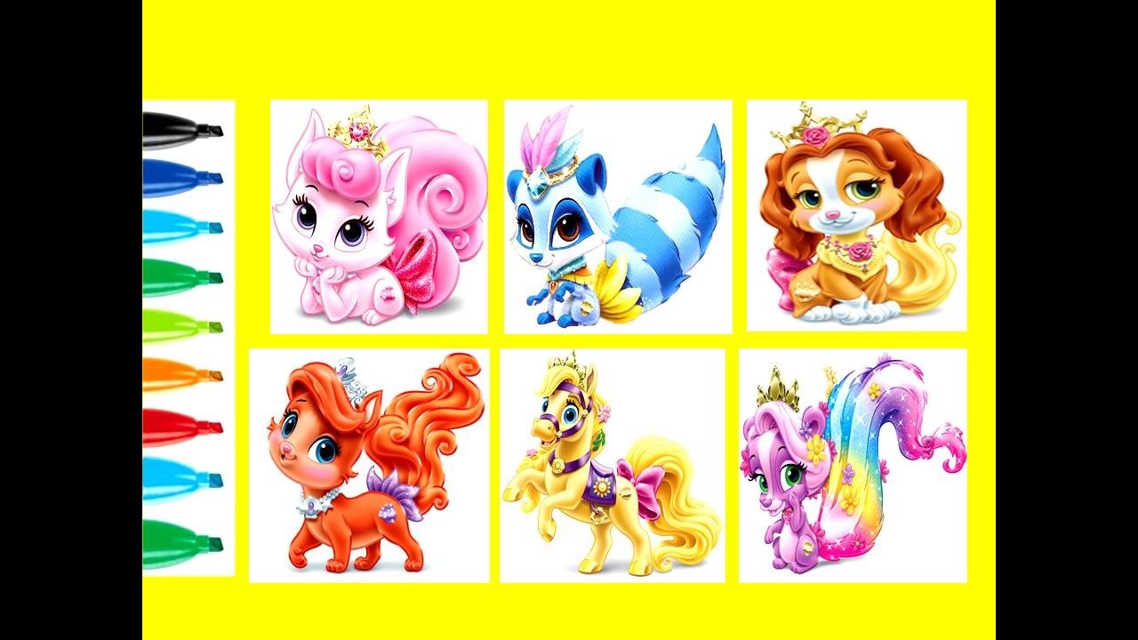 1280x720 Easy Drawing Tutorial Palace Pets Kids Coloring Book Page Fun Arts