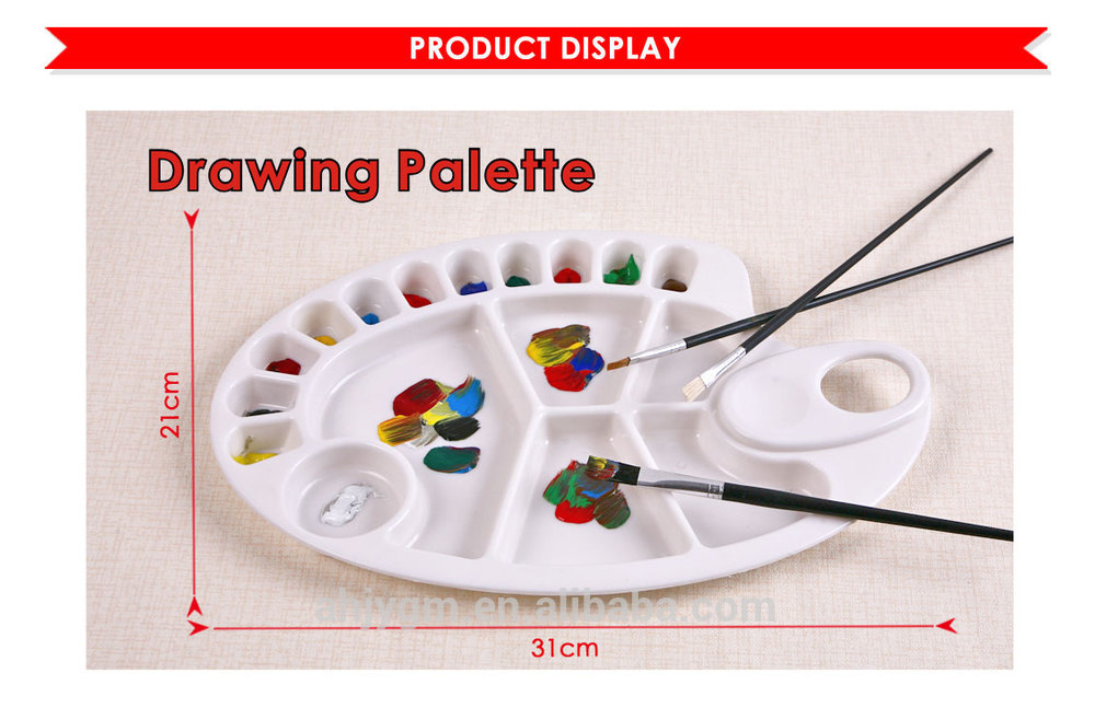 1000x647 Hot Sale Plastic Drawing Palettedrawing Color Palette Lb1108