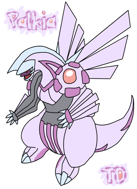 448x618 Palkia Drawing By Toradust