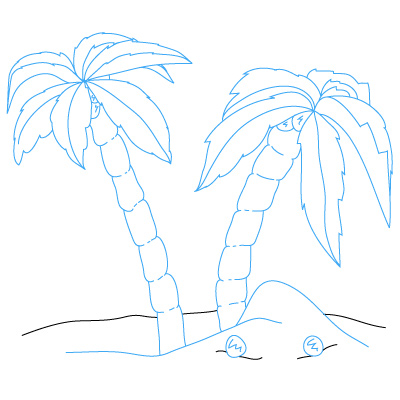 400x400 Simple Palm Tree Drawings