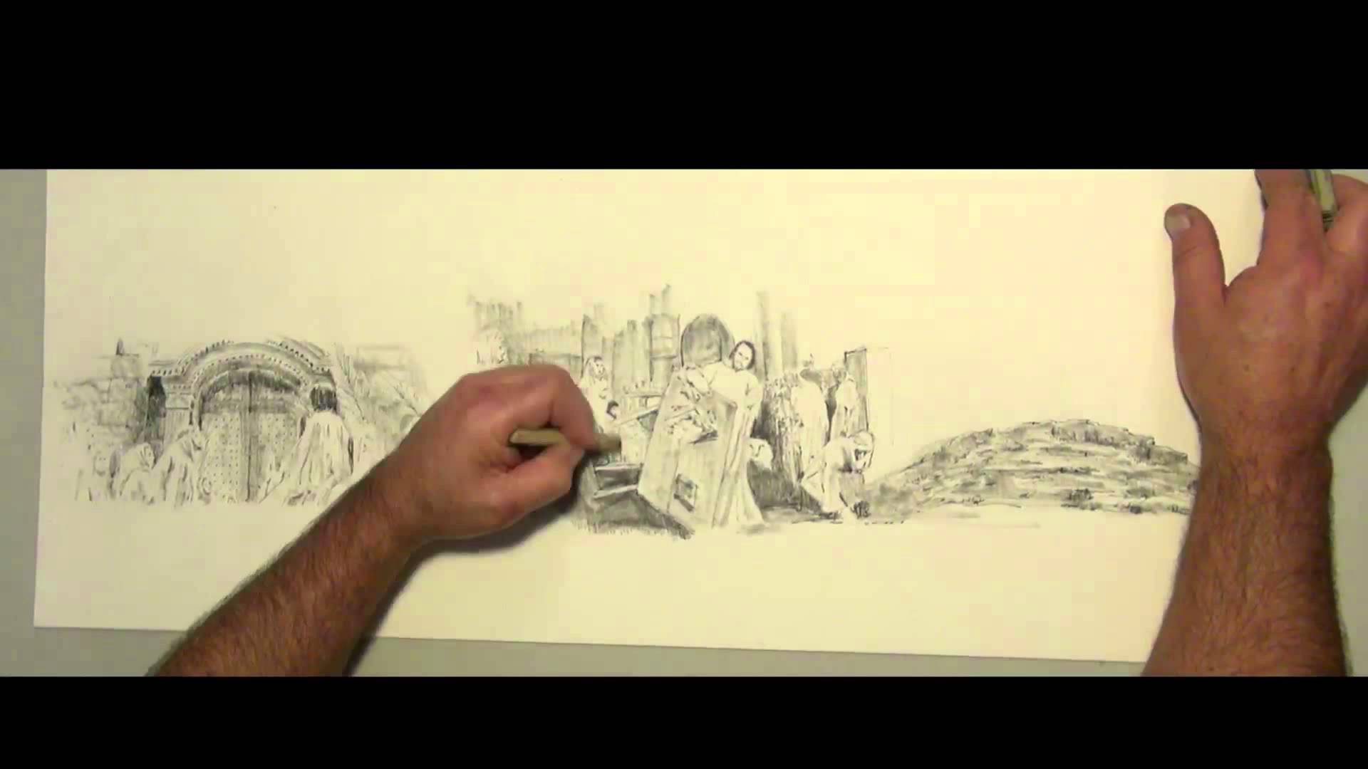 1920x1080 Palm Sunday Drawing